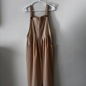 Beige Overalls